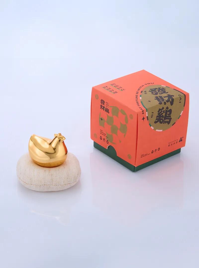 【Addable居加良品】無敵發財金雞仔組(招財金)-霧面-2